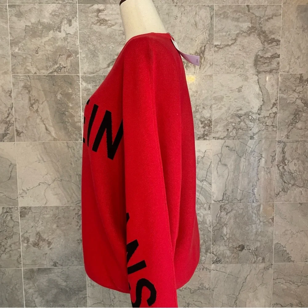 Calvin Klein Jeans Logo Long Sleeve Pullover Sweater